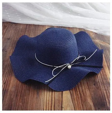 American women's foldable straw hat