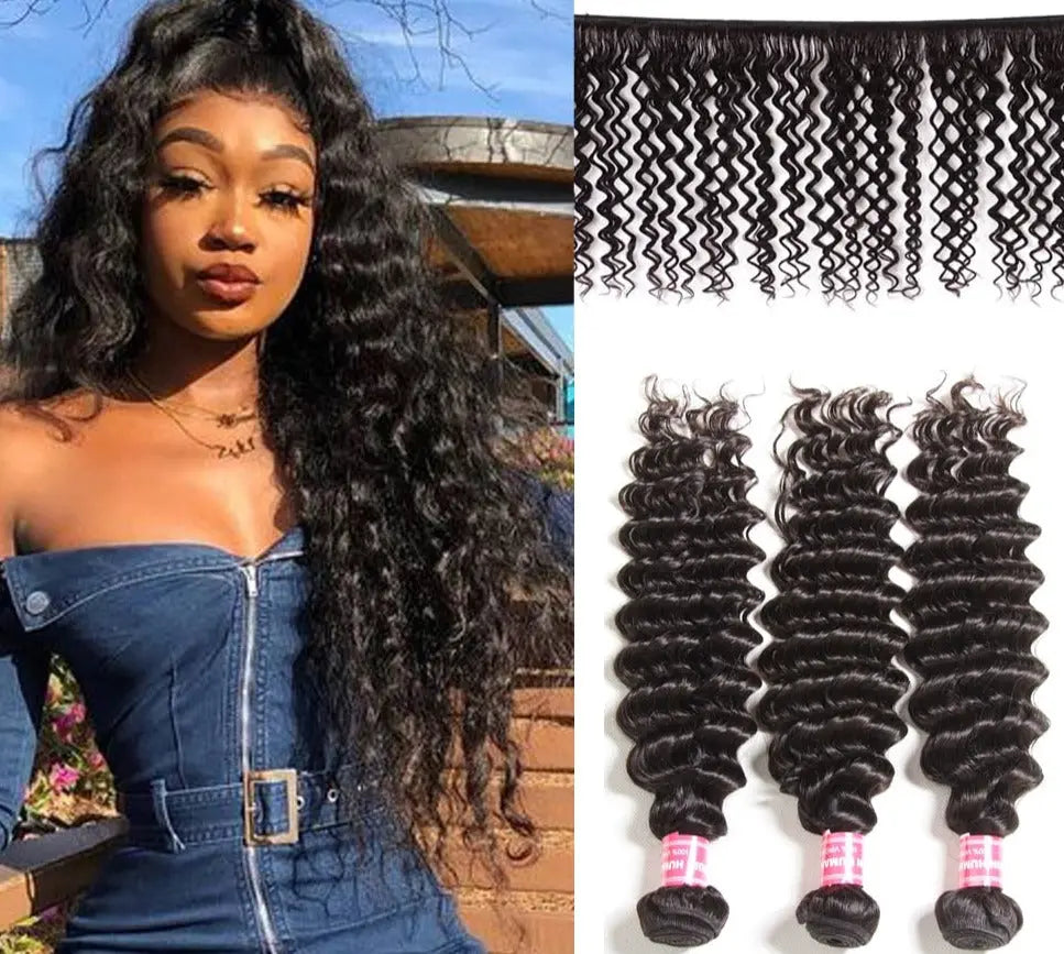 Brazilian Deep Wave Hair Weave Extensions Bianca Mila