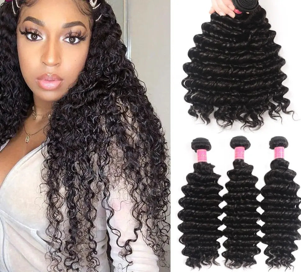 Brazilian Deep Wave Hair Weave Extensions Bianca Mila