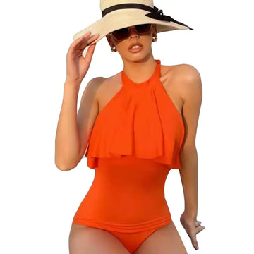 Custom Logo Women's Sexy One-Piece Swimsuit