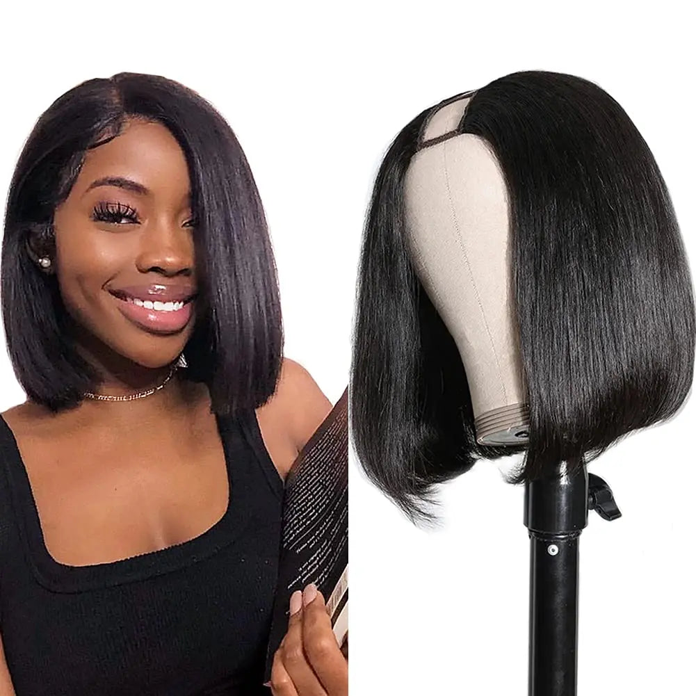 Glueless Straight Bob Wig with Clips Bianca Mila