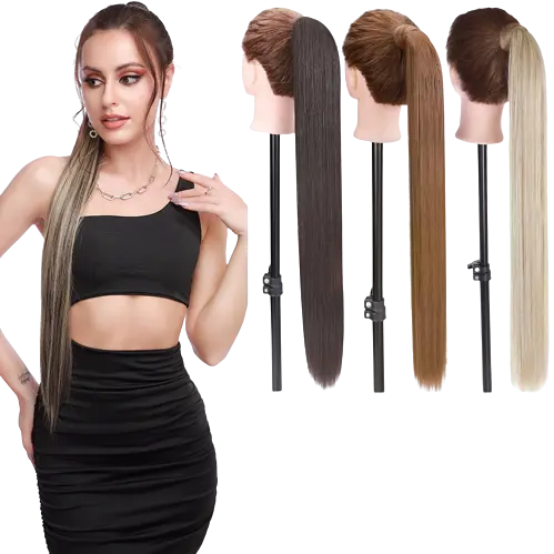 Long Synthetic Straight Clip Hairpiece Bianca Mila