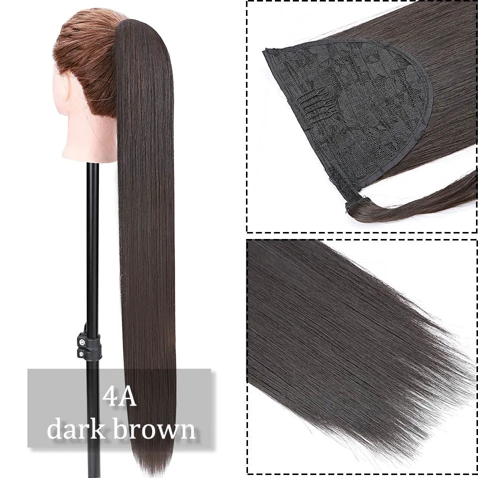 Long Synthetic Straight Clip Hairpiece Bianca Mila