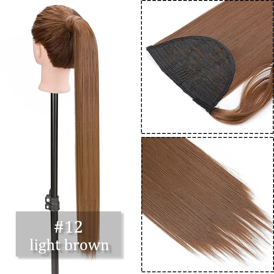 Long Synthetic Straight Clip Hairpiece Bianca Mila