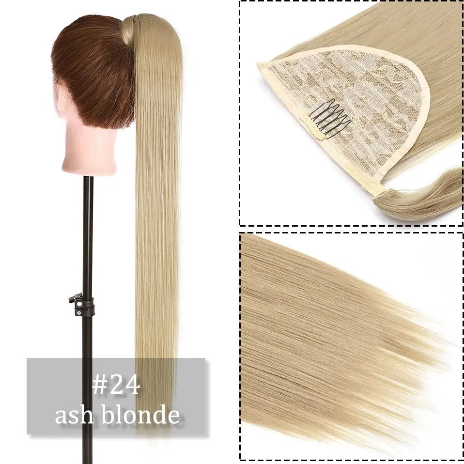 Long Synthetic Straight Clip Hairpiece Bianca Mila