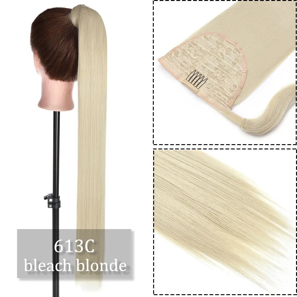 Long Synthetic Straight Clip Hairpiece Bianca Mila