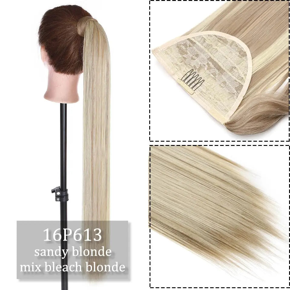 Long Synthetic Straight Clip Hairpiece Bianca Mila