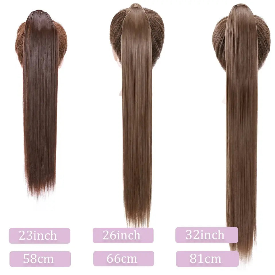 Long Synthetic Straight Clip Hairpiece Bianca Mila