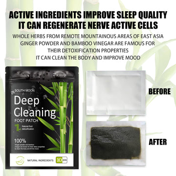 South Moon Foot Patch Natural herbal foot patch conditioning, relieves physical and mental stress in the body, and assists foot sleep