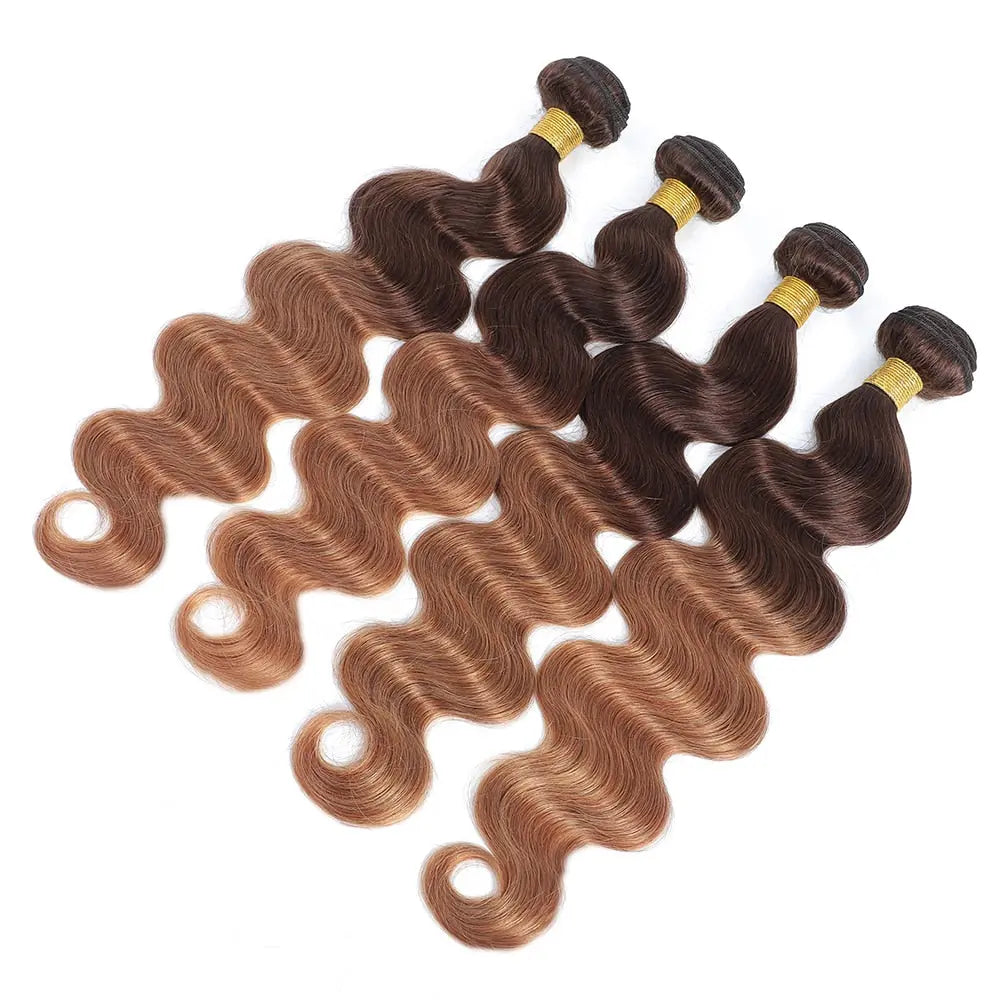 Ombre Brown Weaving Extensions Bianca Mila