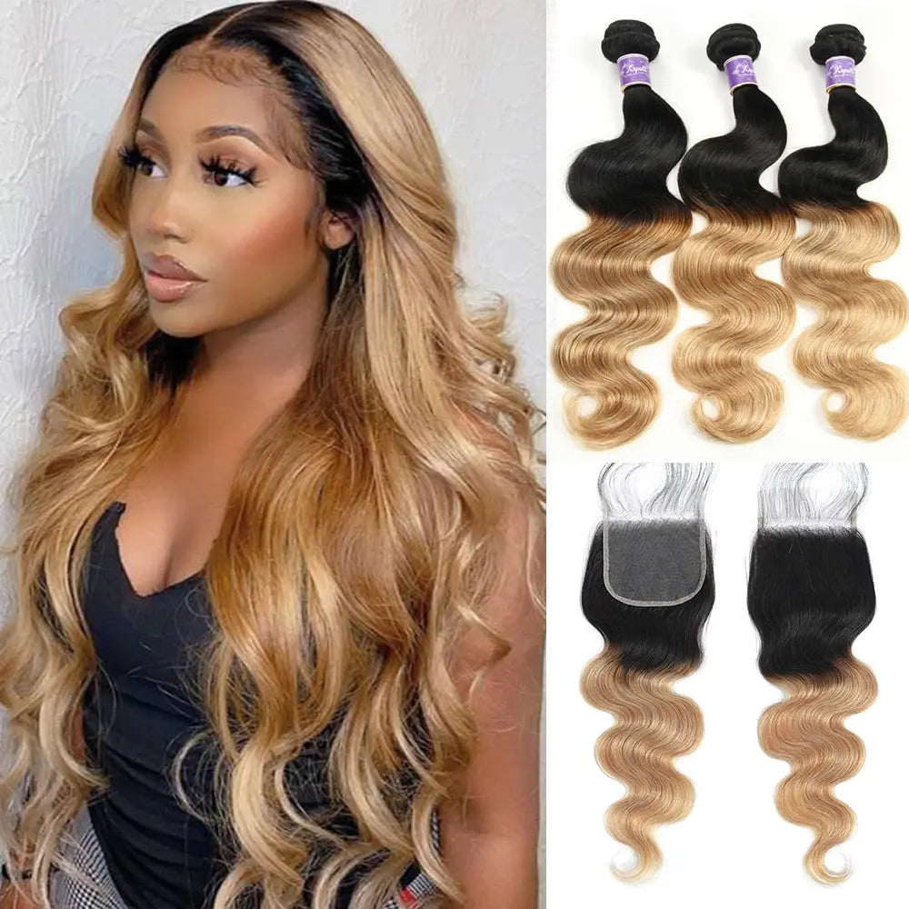 Ombre Brown Weaving Extensions Bianca Mila