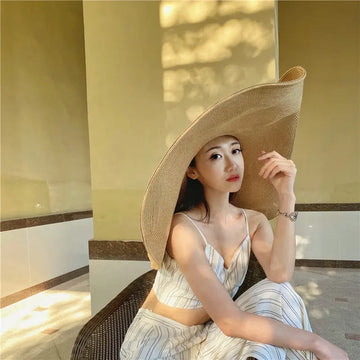 Oversize Large Brim Lady Floppy Summer Hat