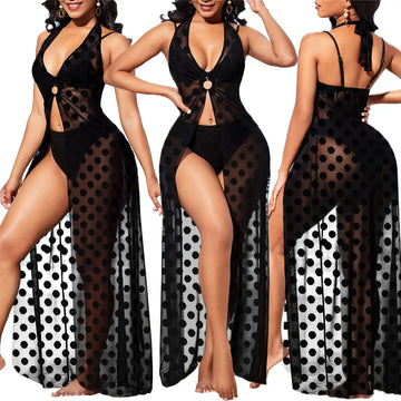 Polka Dot Cover-Up Set: 3 Pieces