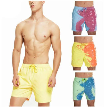 Temperature Sensitive Swim Trunks for Men & Kids