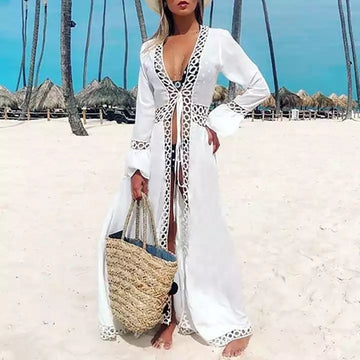 Lace Chiffon Beach Cover-Up