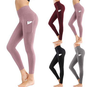 Yoga Pants with Pockets Seamless Tummy