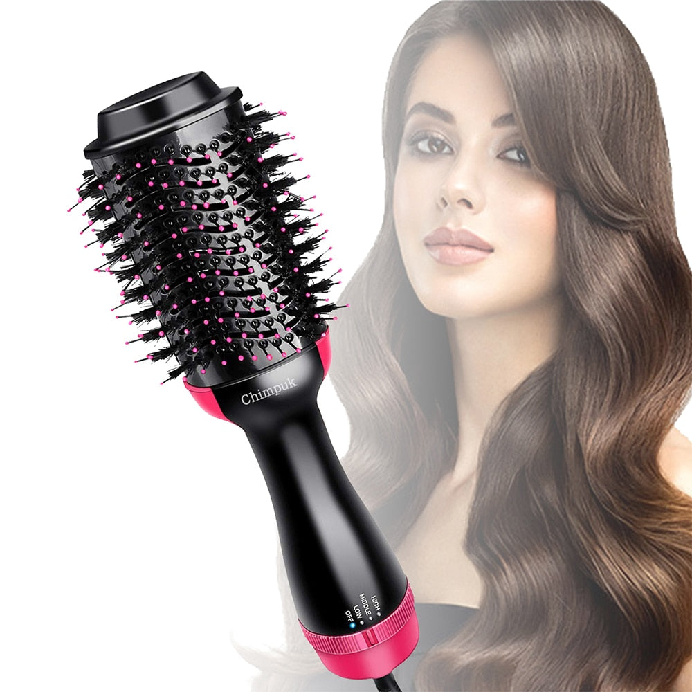 Hair Dryer Hot Air Brush Styler and Volumizer Women Multifunctional Hair Straightener Curler One Step Electric Blow Dryer Brush Bianca Mila