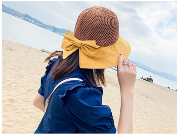 Bow ties custom beach hat